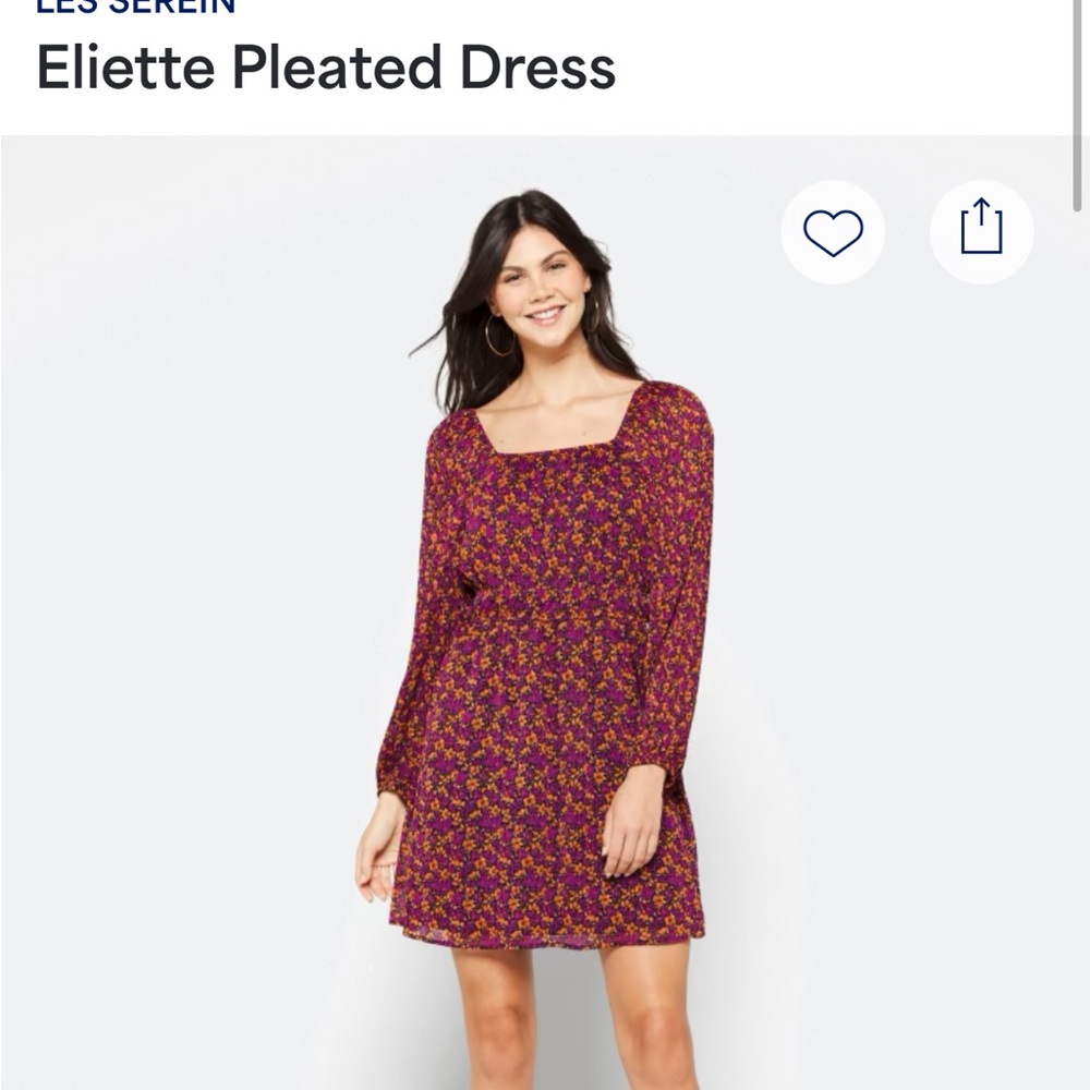 Les Serein Long Sleeve Floral Dress
